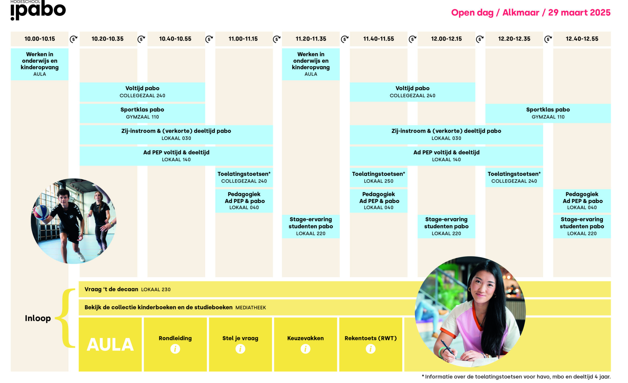 Programma open dag Alkmaar 29 maart 2025